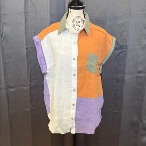 Colorblock Women’s blouse by GeeGee